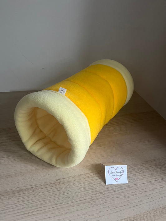 Busy Bumblebee Snuggle Tunnel ‘STAY OPEN’ (New Design) - Guinea Pig Bed/Hide