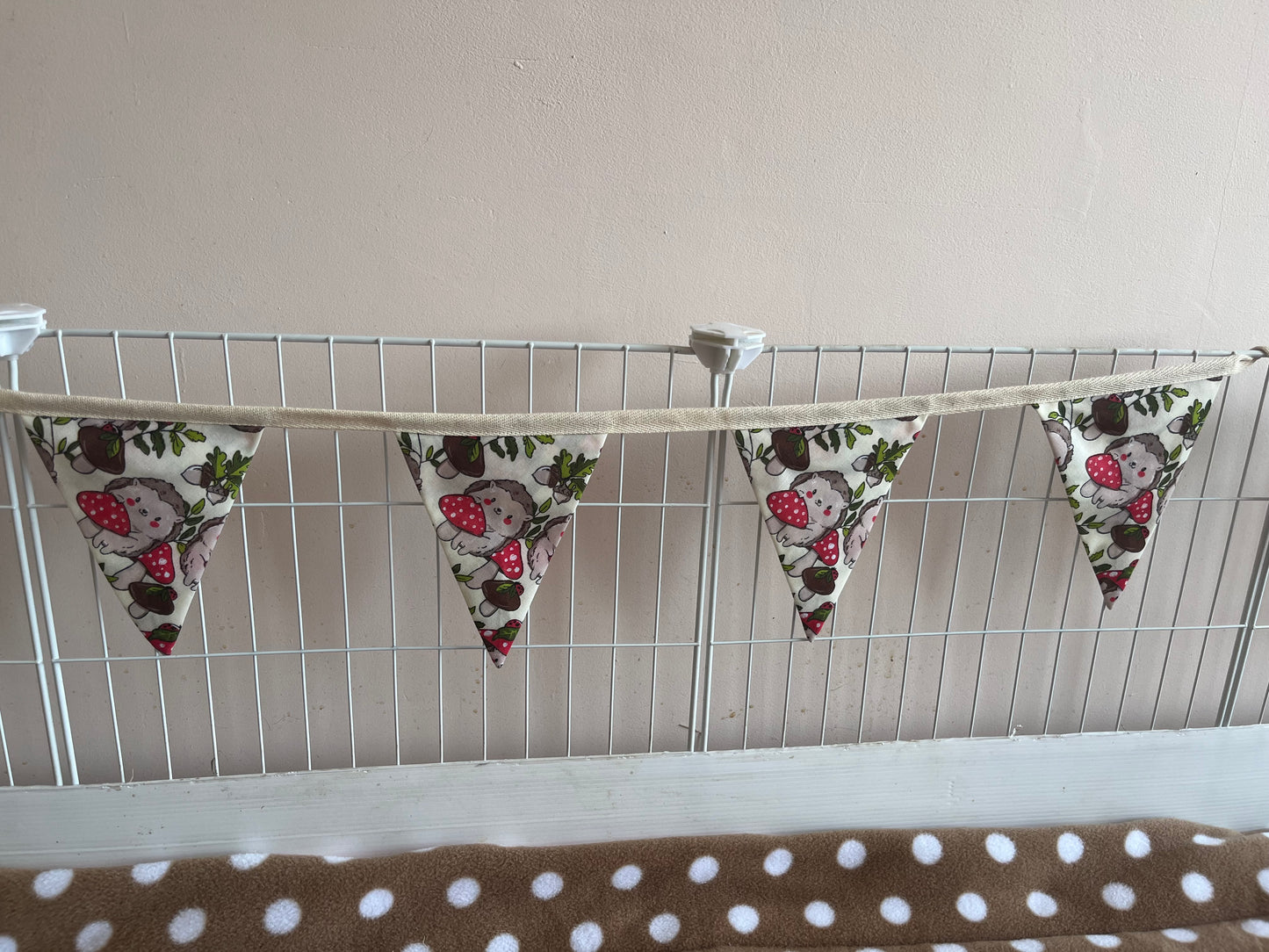 Enchanted Hedgehog Collection Bunting - Guinea Pig Cage Accessories