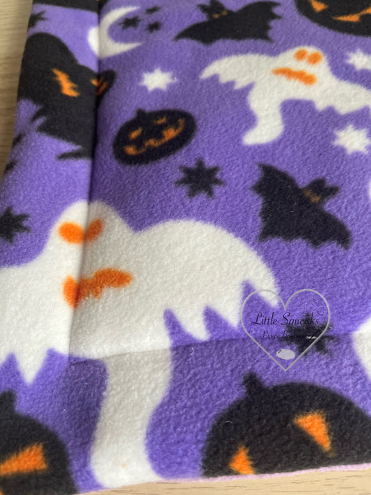 Happy Halloween Fleece Cage Liner for Guinea Pigs