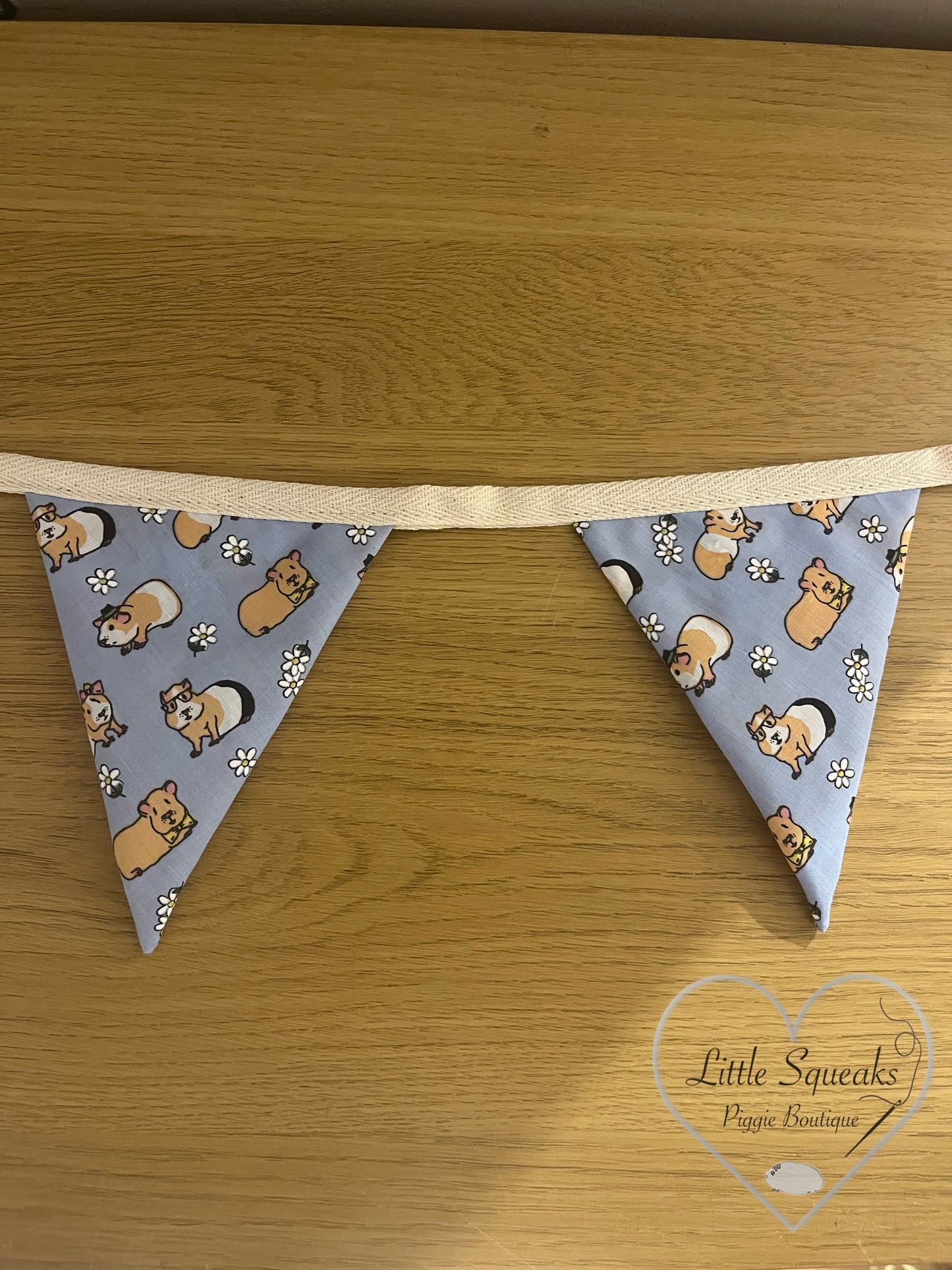 Blue Guinea Pig Collection Bunting - Guinea Pig Cage Accessories