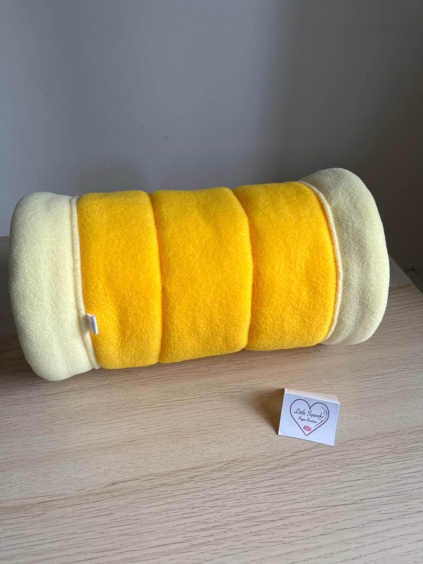 Busy Bumblebee Snuggle Tunnel ‘STAY OPEN’ (New Design) - Guinea Pig Bed/Hide