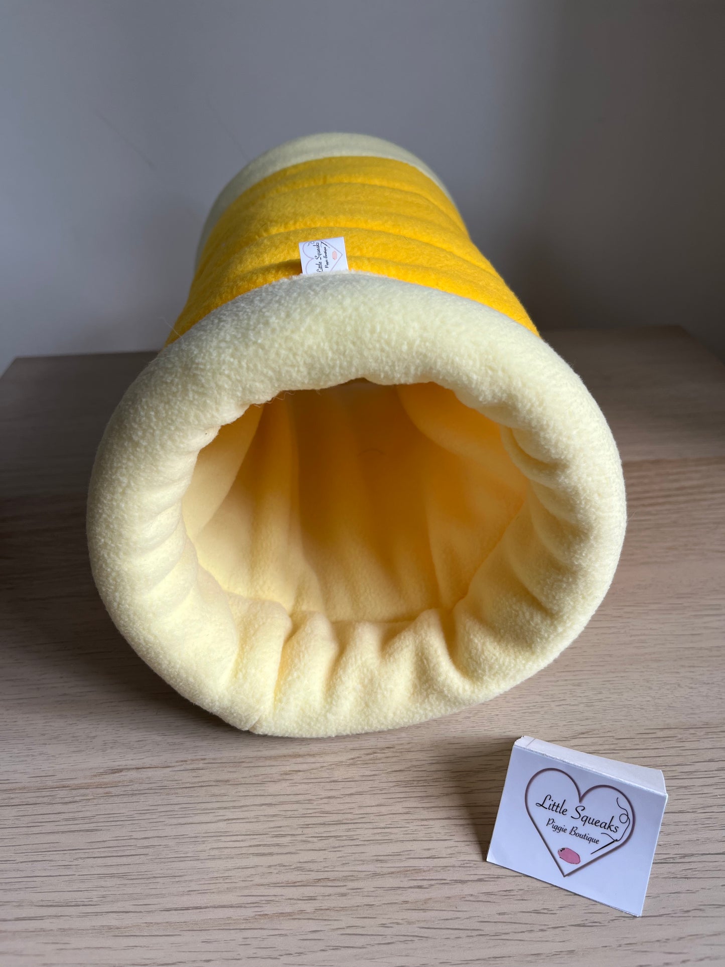 Busy Bumblebee Snuggle Tunnel ‘STAY OPEN’ (New Design) - Guinea Pig Bed/Hide