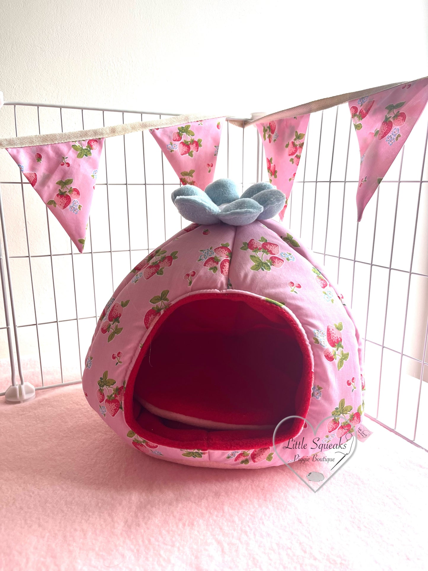 Cosy Pod - Guinea Pig Bed/Hide (Strawberry Kisses Collection)